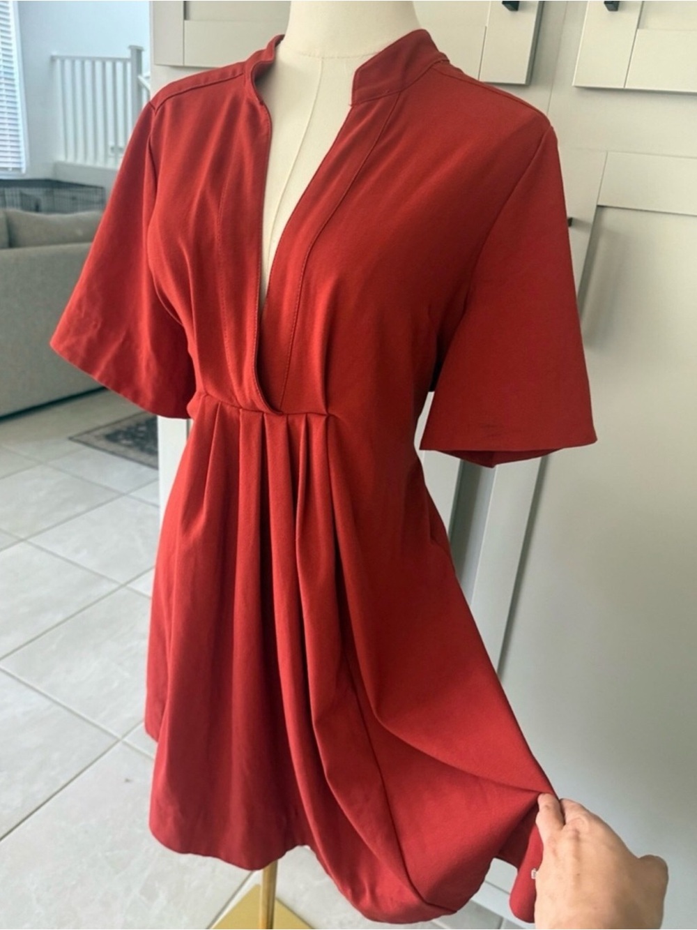 Free People pleated cinch dress